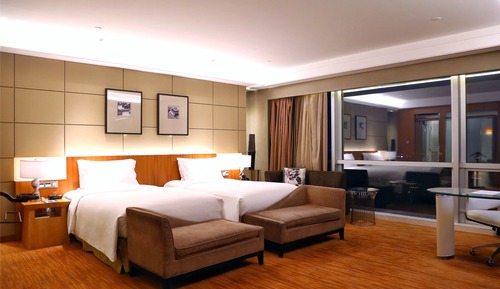Habitación de lujo, 2 camas individuales, Acceso al salón del club, vistas a la ciudad