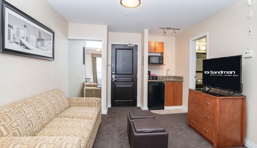 Suite Grand, cocina básica (1 King Bed, Sofa Bed)