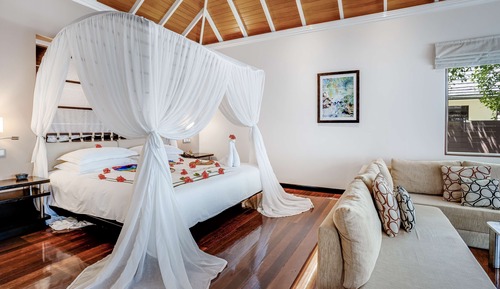 Villa Deluxe, 1 cama de matrimonio grande, piscina privada, frente a la playa
