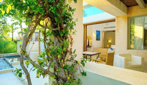 Villa Deluxe, terraza, vistas al jardín