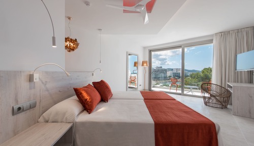 Habitación doble superior, vistas al jardín