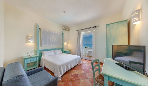 Habitación familiar, vistas al mar