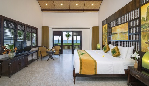 Bungalow, frente a la playa