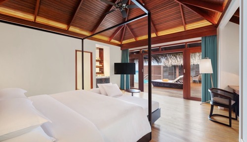 Villa Premium, 1 cama de matrimonio grande, vistas al mar, sobre el agua