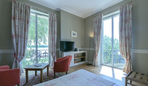 Habitación Deluxe doble, vistas al río (Garonne)