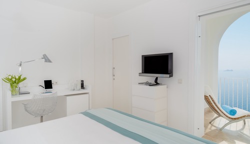 Habitación romántica, vistas al mar