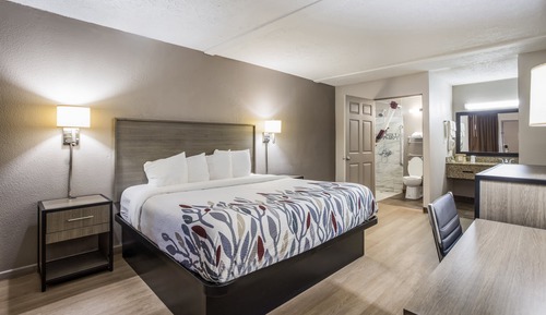 Habitación Deluxe, 1 cama de matrimonio grande, no fumadores (Roll-In Shower)