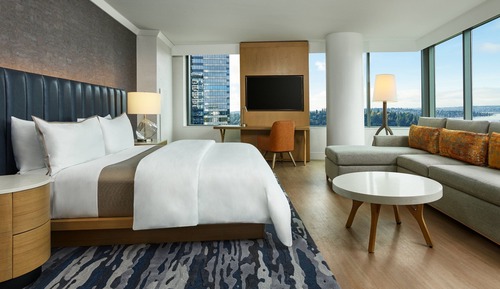 Suite estudio, 1 cama de matrimonio grande con sofá cama (Mobility Accessible, Roll-in Shower)