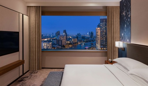 Suite panorámica, 1 cama de matrimonio grande, acceso al Business Lounge, planta ejecutiva