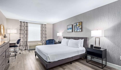 Habitación estándar, 1 cama de matrimonio grande, frigorífico y microondas, con vistas