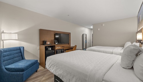 Habitación, 2 camas de matrimonio, accesible para personas con discapacidad, no fumadores