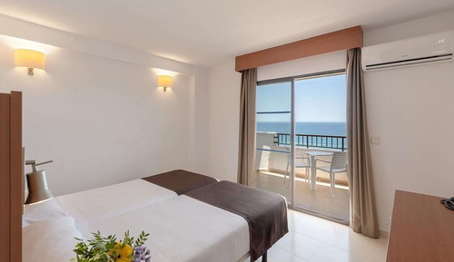 Habitación doble de uso individual, terraza, vistas al mar