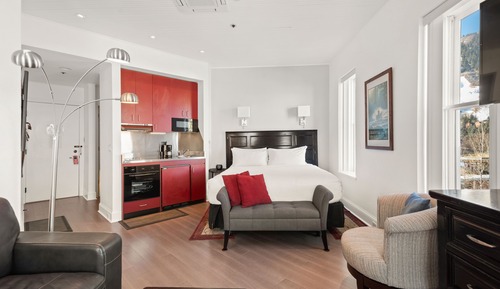 Habitación Premier, 1 cama de matrimonio grande, cocina básica, vistas a la montaña (303)