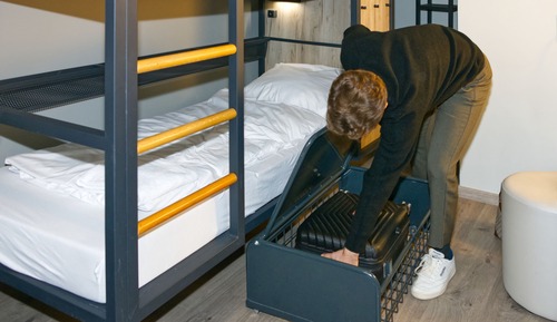 Cama en dormitorio compartido para máximo6 personas 