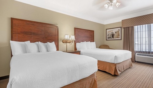 Habitación estándar, 2 camas de matrimonio, no fumadores, frigorífico y microondas