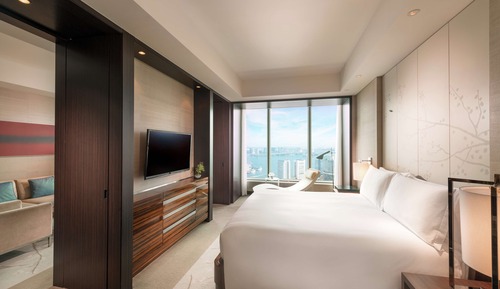 Suite ejecutiva, 1 cama de matrimonio grande, vistas a la bahía