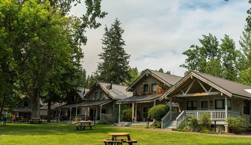 Cabaña, varias camas