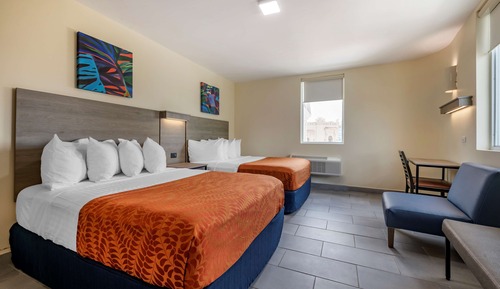 Habitación estándar, 2 camas de matrimonio, no fumadores, vistas a la ciudad