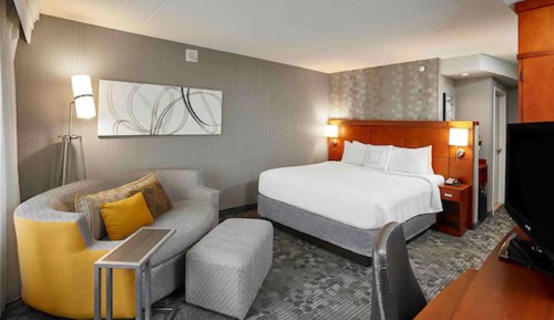 Habitación, 1 cama de matrimonio grande con sofá cama