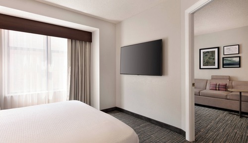 Suite, 1 habitación, no fumadores, vistas a la ciudad (Mobility/Hearing Access, Roll-In Shwr)