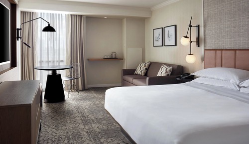 Habitación superior, 1 cama de matrimonio grande con sofá cama
