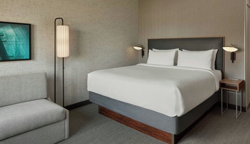 Habitación, 1 cama de matrimonio grande con sofá cama