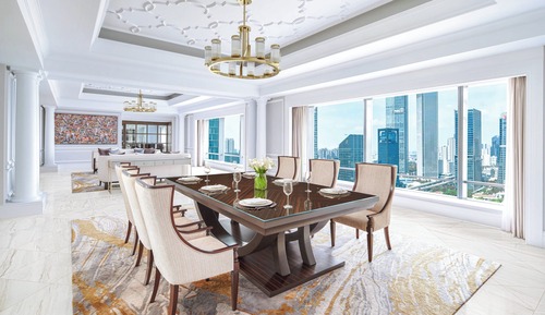 Suite presidencial, 1 cama de matrimonio grande, no fumadores, vistas a la ciudad