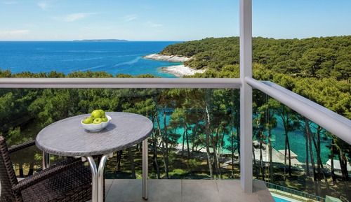 Habitación estándar, balcón, mirando al mar