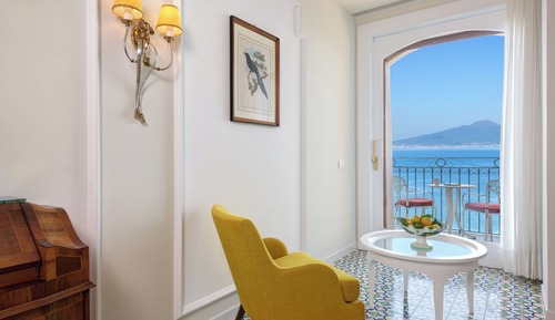 Suite, balcón, vistas al mar (Vesuvio)