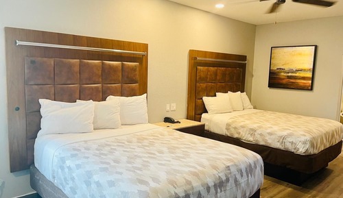 Habitación, 2 camas de matrimonio, no fumadores, cocina básica