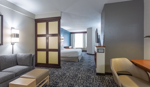 Habitación, 1 cama de matrimonio grande, accesible para personas con discapacidad, bañera