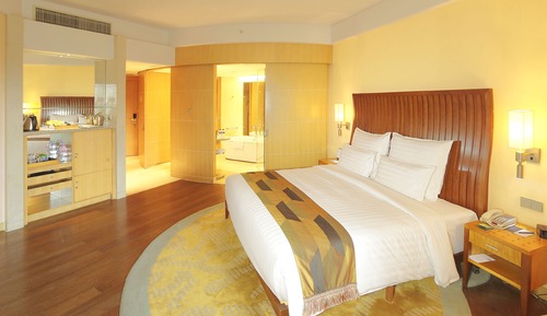 Habitación, 1 cama de matrimonio grande, balcón, vistas al jardín