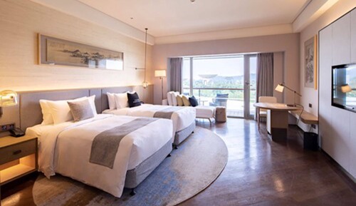 Habitación, 2 camas individuales, balcón, vistas al jardín