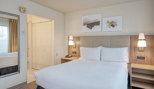 Suite estudio, 1 cama de matrimonio, cocina