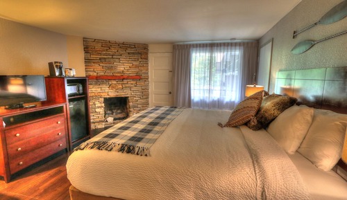 Habitación Deluxe, 1 cama de matrimonio grande con sofá cama, chimenea (Private Balcony)