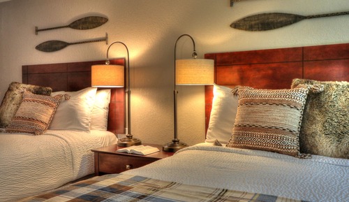Habitación estándar, 2 camas de matrimonio (Private Balcony)