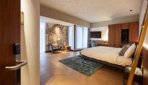 Habitación de lujo doble, 1 habitación, no fumadores, vistas a la ciudad