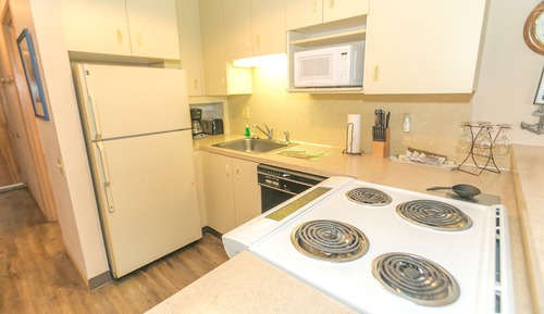 Habitación Premium, cocina, vistas al mar (Premium 1 Bedroom Unit- Room 309-No P)