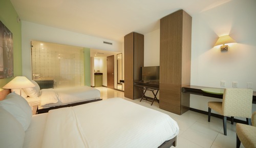 Habitación Deluxe doble, 2 camas dobles