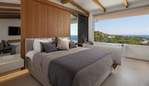Suite estudio de luna de miel, balcón, vistas al mar