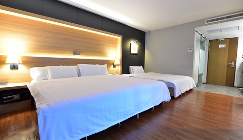 Habitación familiar con 1 cama doble o 2 individuales, 1 habitación, lanai