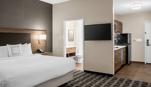 Estudio, 1 cama de matrimonio grande con sofá cama