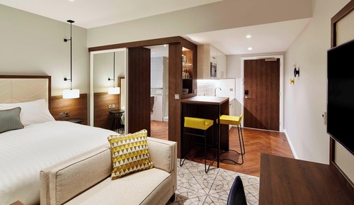 Estudio, 1 cama de matrimonio