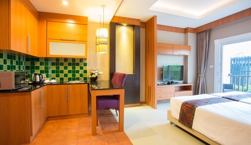 Habitación familiar, 2 habitaciones, cocina básica