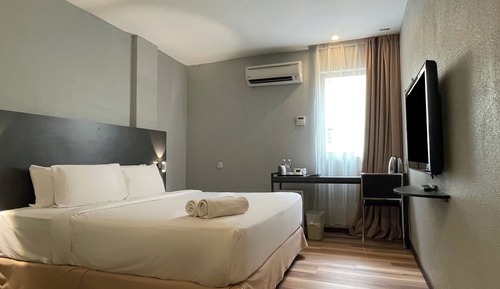 Habitación doble superior, 1 cama de matrimonio grande, accesible para personas con discapacidad