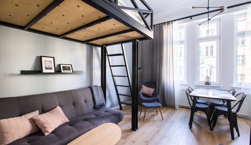 Estudio estándar, 1 cama doble con sofá cama