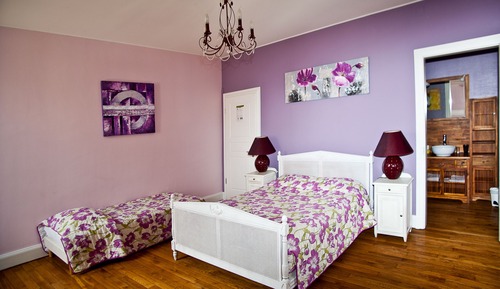 Habitación triple de diseño, baño privado (La Violette)