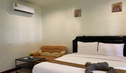Suite junior, 1 cama de matrimonio grande, cocina básica, en la zona del jardín
