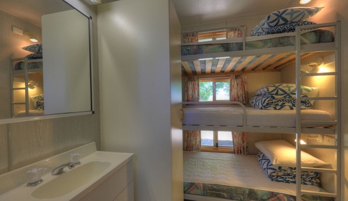 Cabaña, baño privado