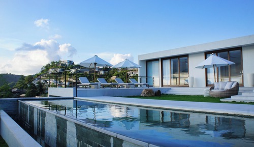 Villa de lujo, 3 habitaciones, piscina privada, vistas al mar
